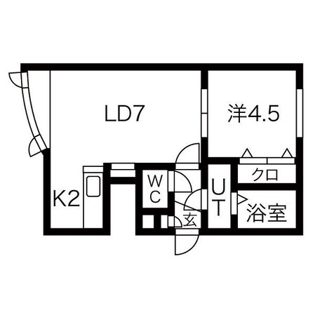 東区役所前駅 徒歩6分 3階の物件間取画像